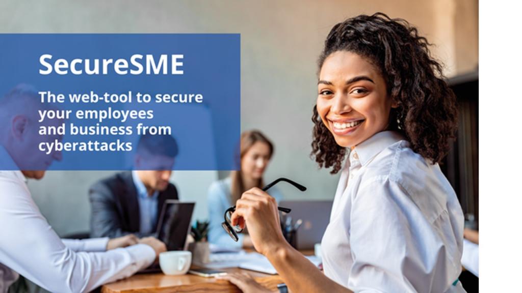 Official banner of ENISA's SecureSME online tool