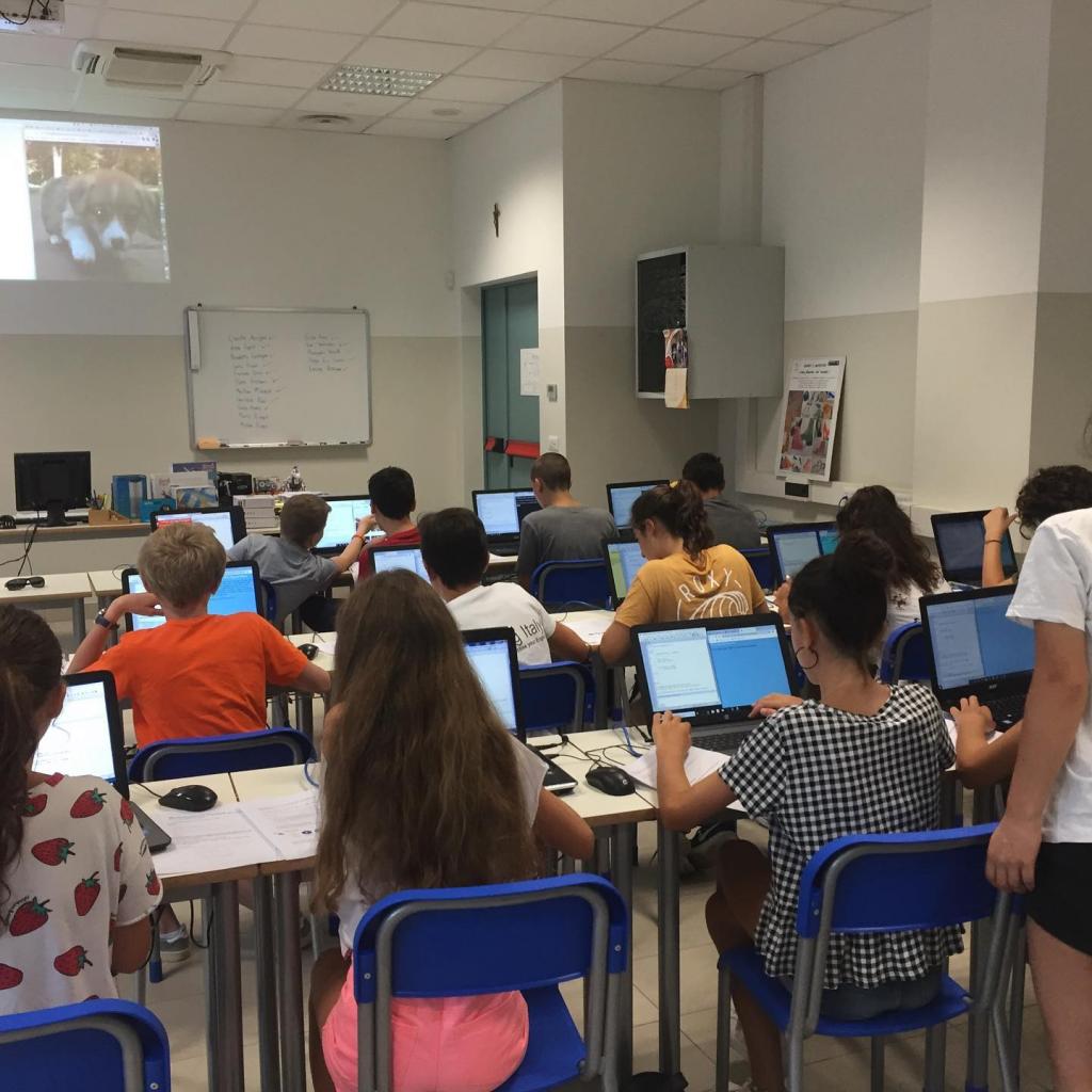 Coders in classroom