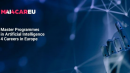 o mână robotică atinge un ecran virtual, iar titlul MAI4CAREU Masters