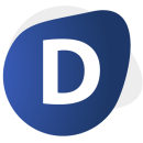 Digital Competence Logo - Estonia The letter D on a dark blue background