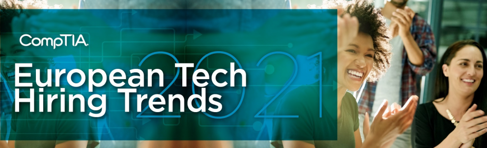 © CompTIA European Tech Hiring Trends text graphic