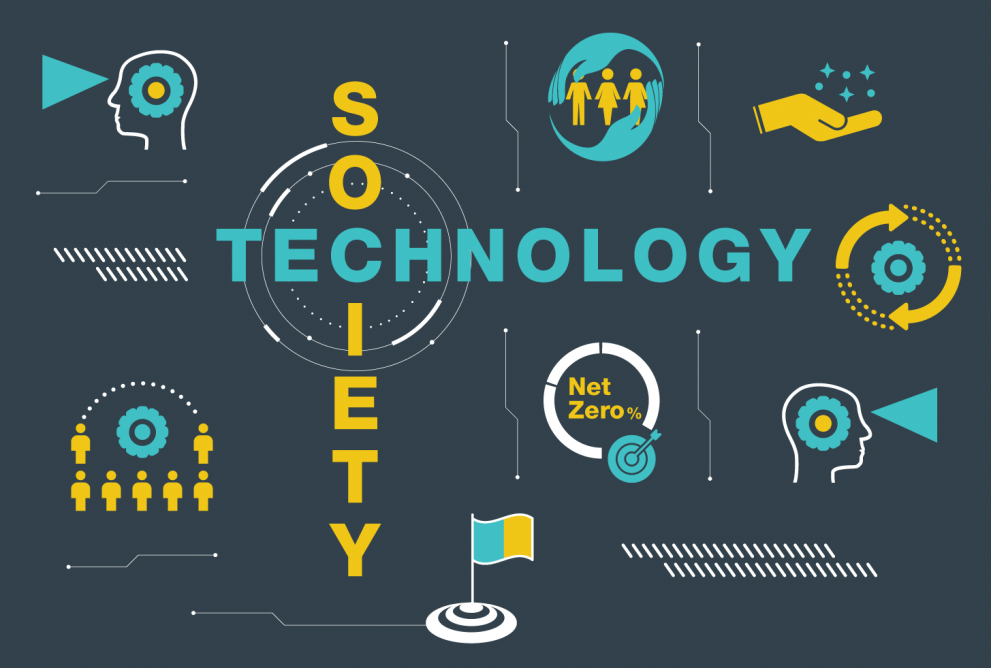© Organisation for Economic Co-operation and Development infographic of the event including the words Technology and Society