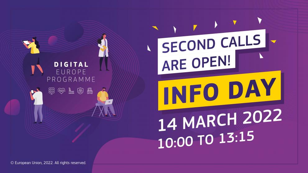 © European Commission, 2022 Digital Europe Programme Info Day event details image