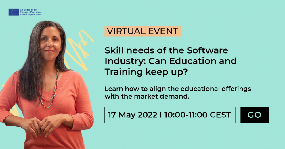 © European Software Skills Alliance, 2022 infographic with webinar details