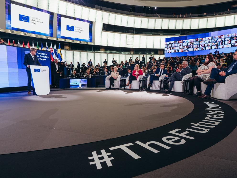 © European Union, 2022 Image of the Closing event of the Conference on the Future of Europe, in Strasbourg, on Monday 9 May 2022.
