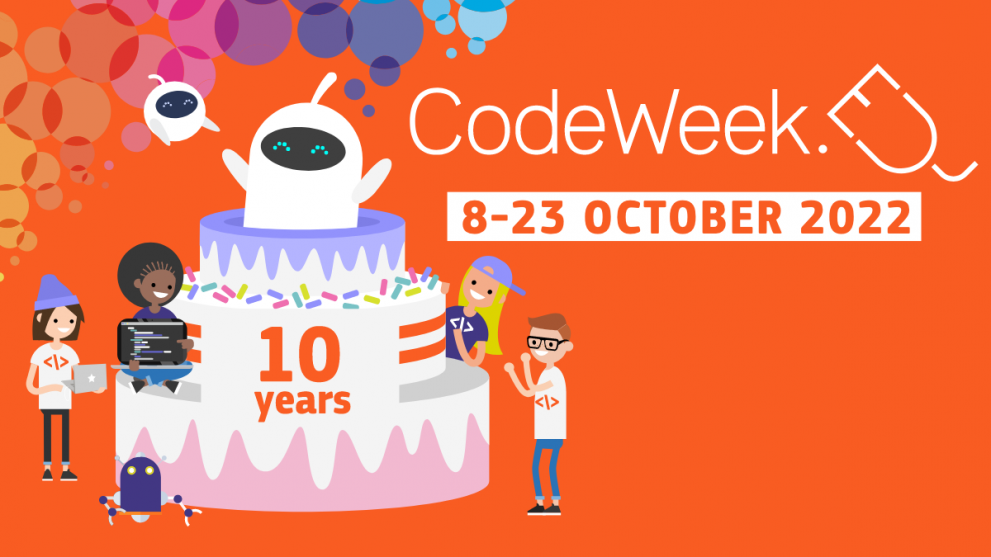 © EU Code Week infographic of CodeWeek 2022