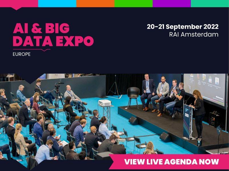 © TechEx image of conference with people on stage