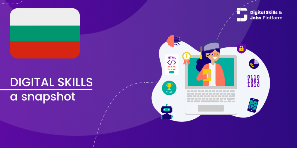Bulgaria: a snapshot of digital skills Visual for A snapshot of Digital Skills in Bulgaria