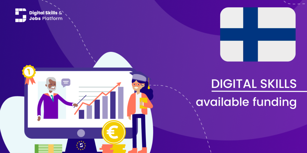 Visual for the Digital Skills Overview - Available funding in Finland