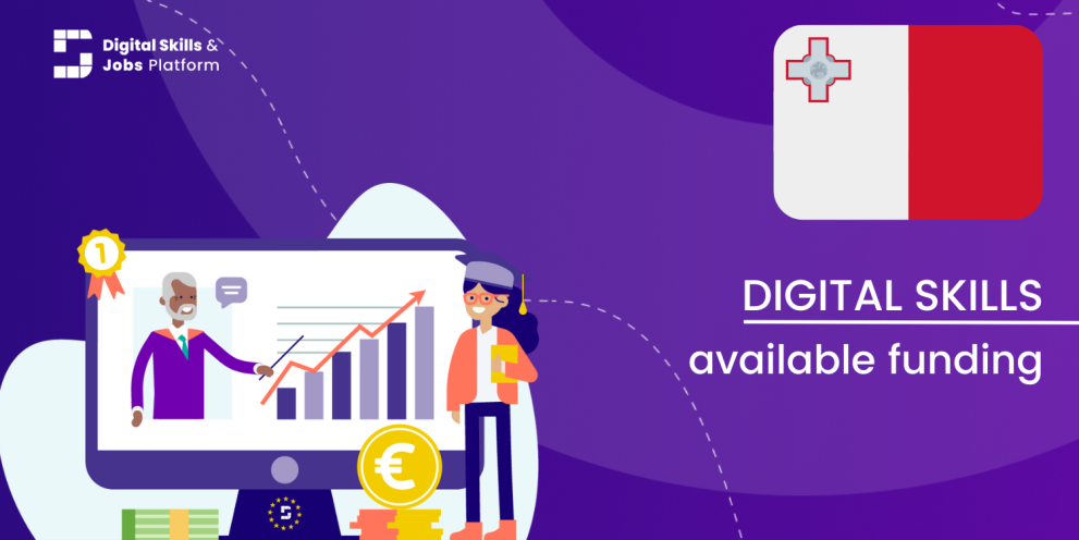 Available funding in Malta Visual for the Digital Skills Overview - Available funding in Malta
