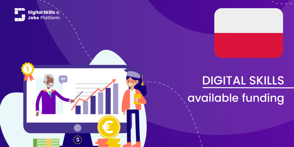 Available funding in Poland Visual for the Digital Skills Overview - Available funding in Poland