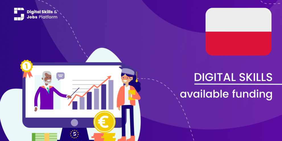 Visual for the Digital Skills Overview - Available funding in Poland 