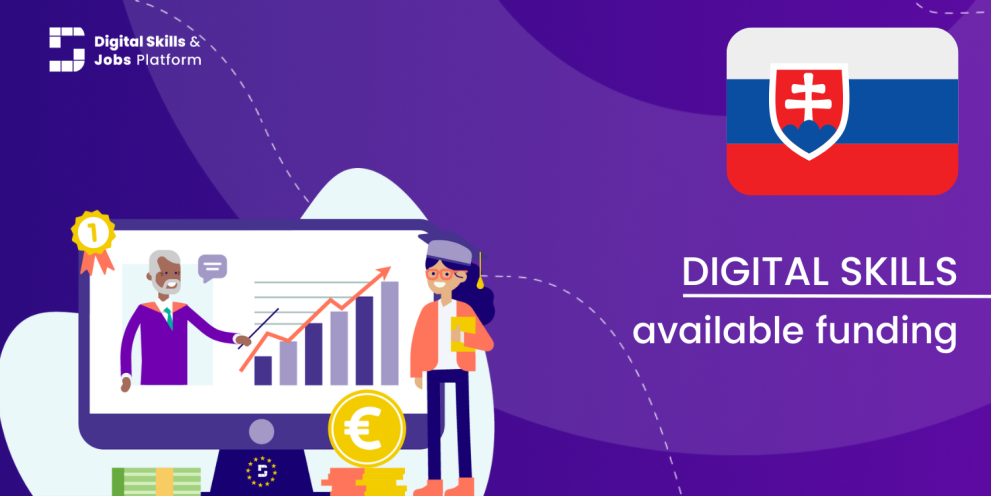 Available funding in Slovakia Visual for the Digital Skills Overview - Available funding in Slovakia