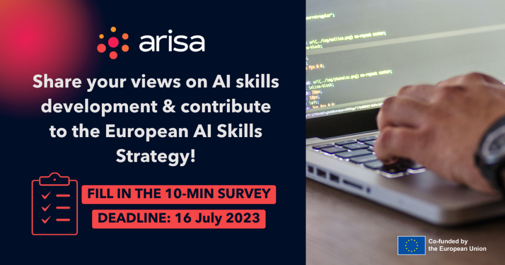 ARISA: Share your views on AI skills development ARISA visual for survey