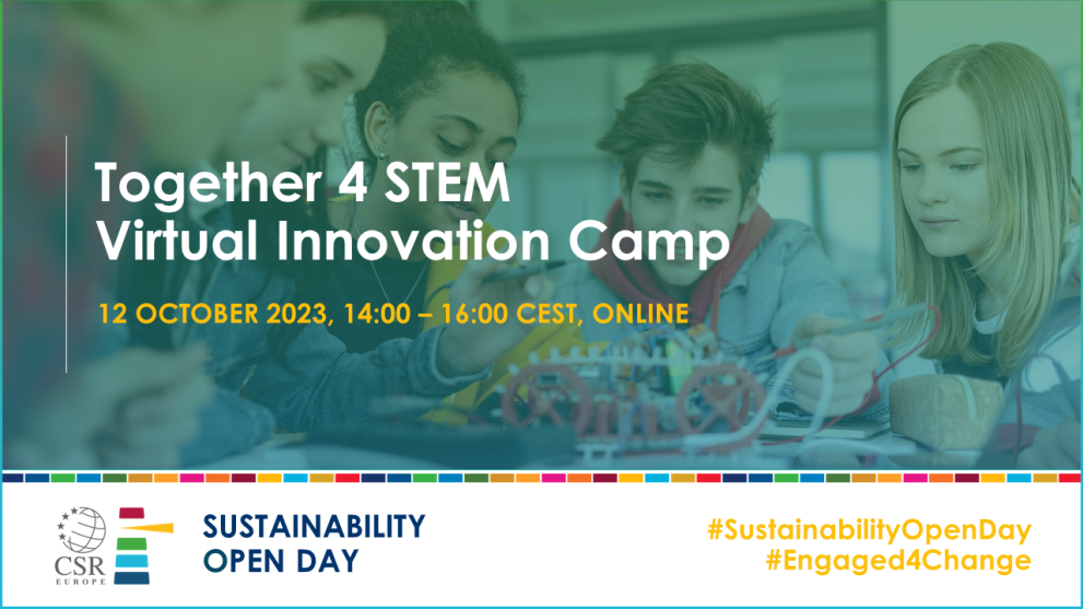 SUSTAINABILITY OPEN DAY - Together 4 STEM Virtual Innovation Camp
