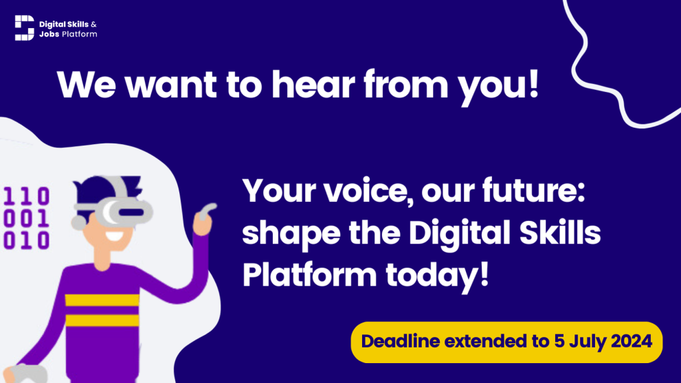 User survey promotion User survey promotion: "We want to hear rom you! Your voice, our future: shape de Platform today!"