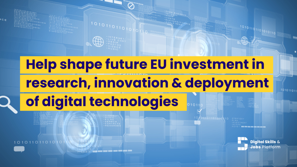 © European Commission Shape future EU investment in research, innovation & deployment of digital technologies