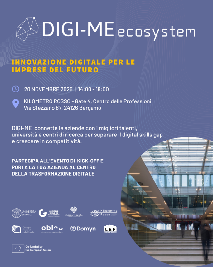 DIGI-ME Ecosystem: Innovazione digitale per le imprese del futuro