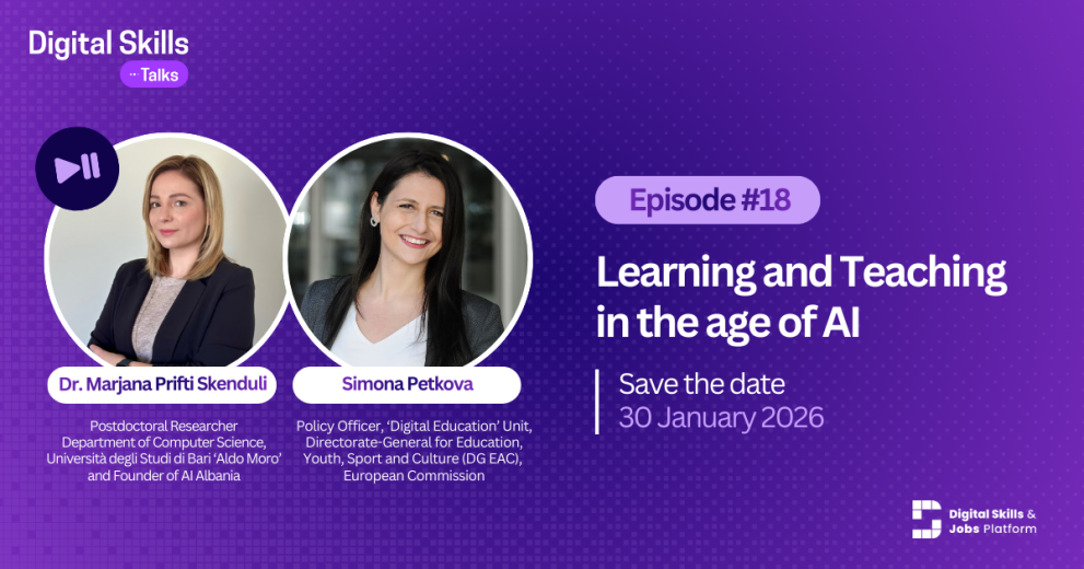 Digital Skills Talks 18th episode ''Learning and Teaching in the age of AI'' 