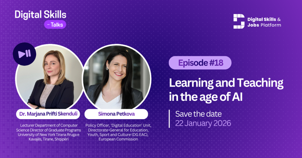 Digital Skills Talks 18th episode ''Learning and Teaching in the age of AI'' 