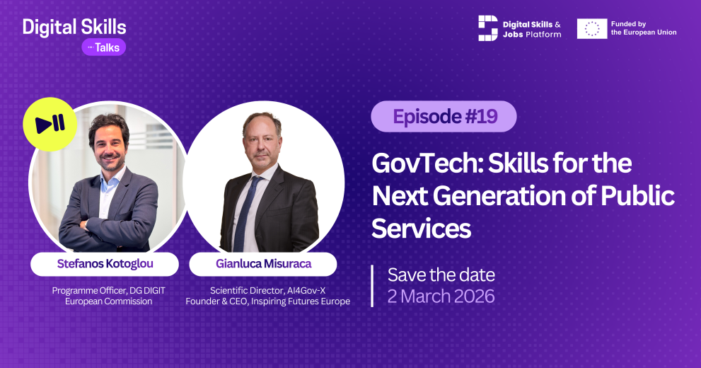 Digital Skills Talks 19th episode ''GovTech: Skills for the Next Generation of Public Services''
