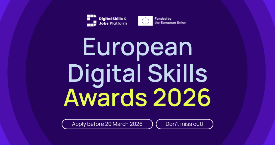Shine bright, be digital, go further: launch of the 2026 European Digital Skills Awards