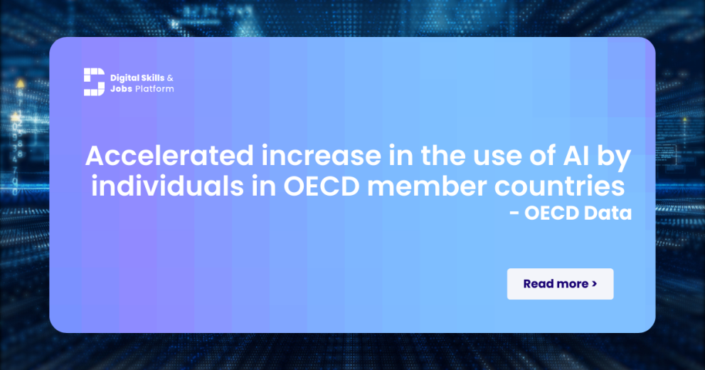 Creștere accelerată a utilizării IA de către persoanele fizice din țările membre OCDE