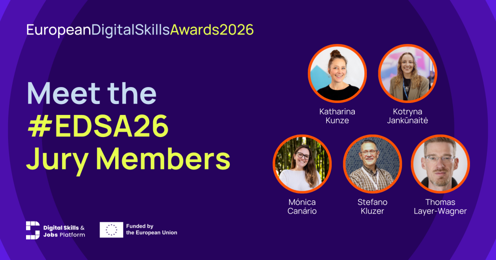 Meet the Jury of the European Digital Skills Awards 2026!