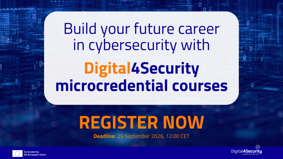 Explore the Digital4Security microcredential