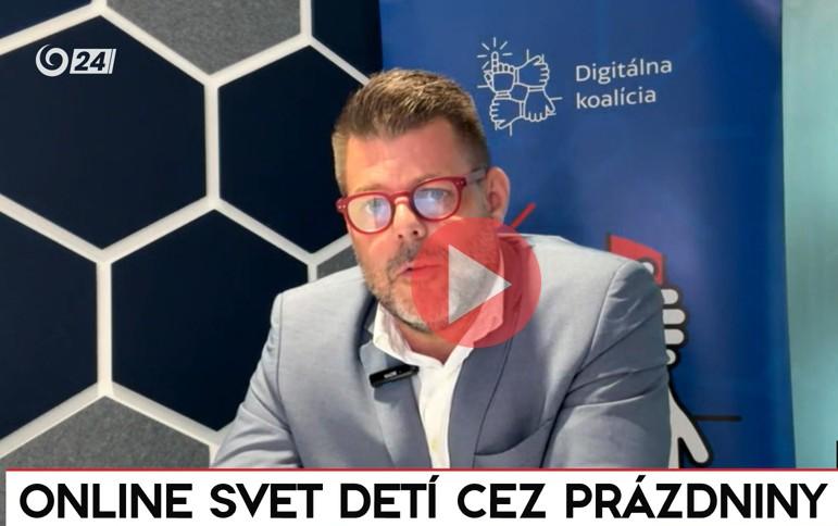 JOJ24 video report screenshot with Pavol Šedo on it