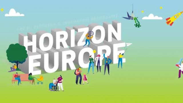Logo of Horizon Europe