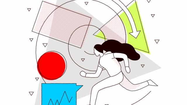 cartoon girl running