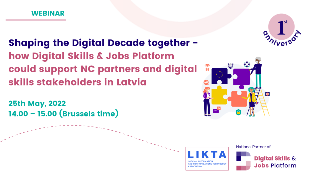 Digital Skills & Jobs Platform – supporting Latvian digital skills stakeholders to reach Europe's Digital Decade goals