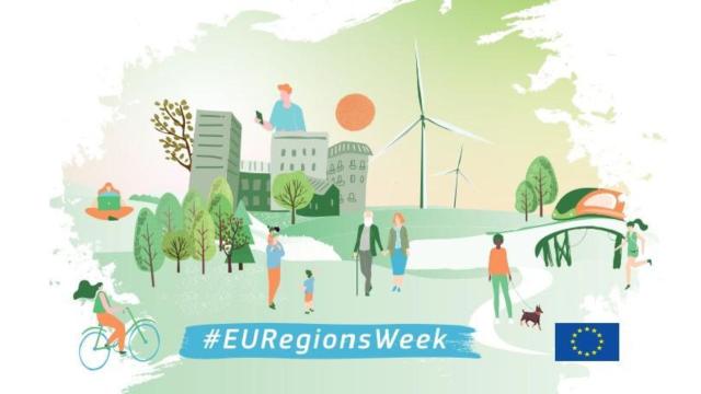 The image shows a drawing of a park