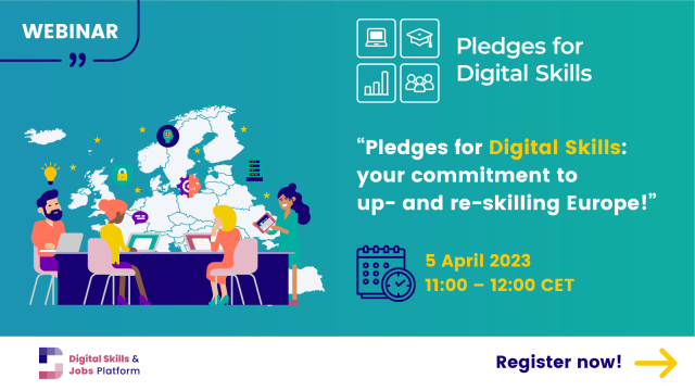 Pledges for digital skills – your commitment to up- and re-skilling!