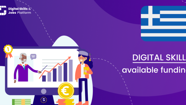 Visual for the Digital Skills Overview - Available funding in Greece