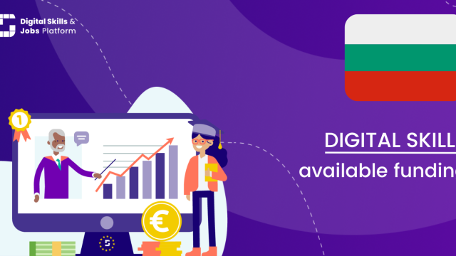Visual for the Digital Skills Overview - Available funding in Bulgaria