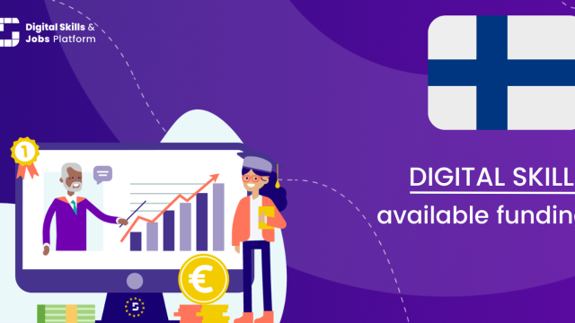 Visual for the Digital Skills Overview - Available funding in Finland