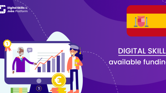 Visual for the Digital Skills Overview - Available funding in Spain