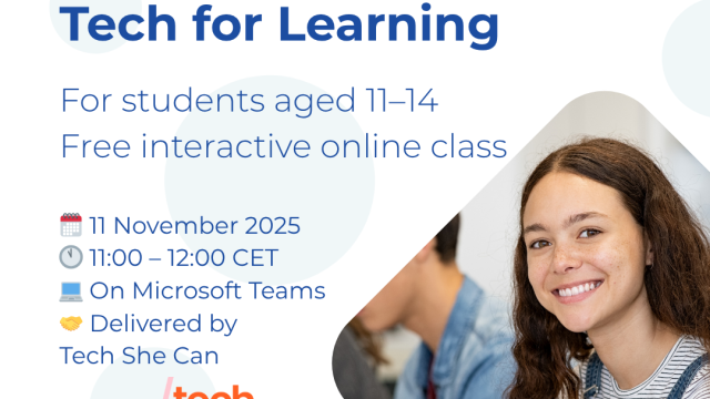 This is the logo of the Tech for Learning live lesson.