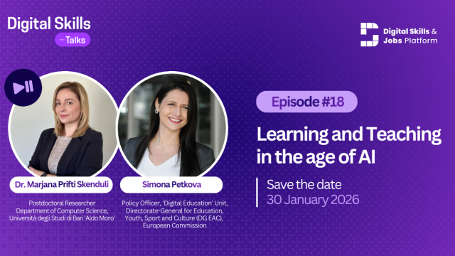 Digital Skills Talks 18th episode ''Learning and Teaching in the age of AI'' 