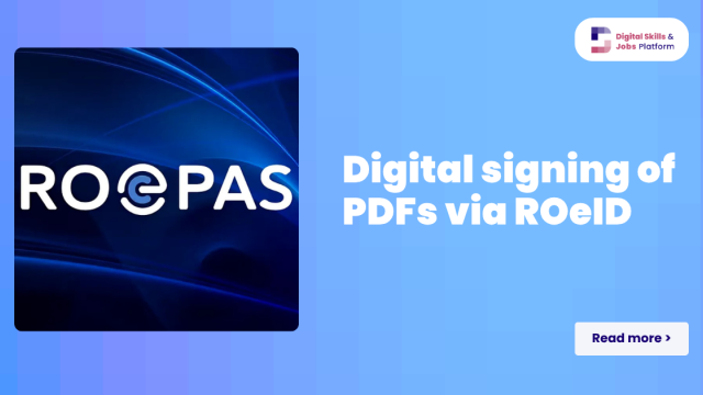 Semnarea digitală a PDF-urilor prin intermediul ROeID