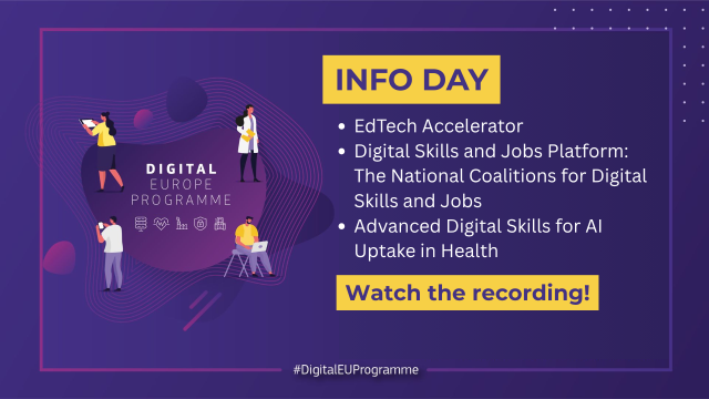 DIGITAL Europe Programme 10th Call for Advanced Digital Skills Info Day and Matchmaking Event