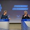 Margrethe Vestager, on the left, and Thierry Breton
