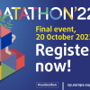 The image shows the event poster with cubes and the date, time and place of the event.
