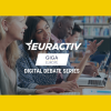 Title of the series: Euractiv Giga Europe Debate Series with 4 women looking at a computer in the background