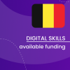 Visual for the Digital Skills Overview - Available funding in Belgium