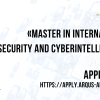 Master’s Programme in International Cybersecurity and Cyberintelligence - Apply Now!