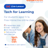 This is the logo of the Tech for Learning live lesson.