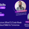 Digital Skills Talks 17th Episode ''Building the Future: What EU Code Week Teaches Us about Skills for Tomorrow'' with Eduardo Balekjian and Prof. Alessandro Bogliolo